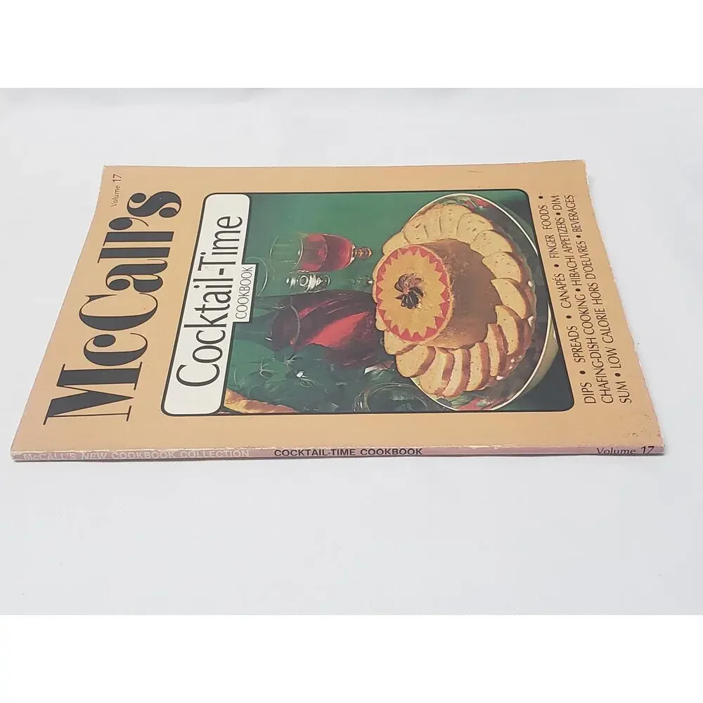 Vintage McCall's Cocktail Time Cookbook Spreads Foods Cooking Appetizer Beverage